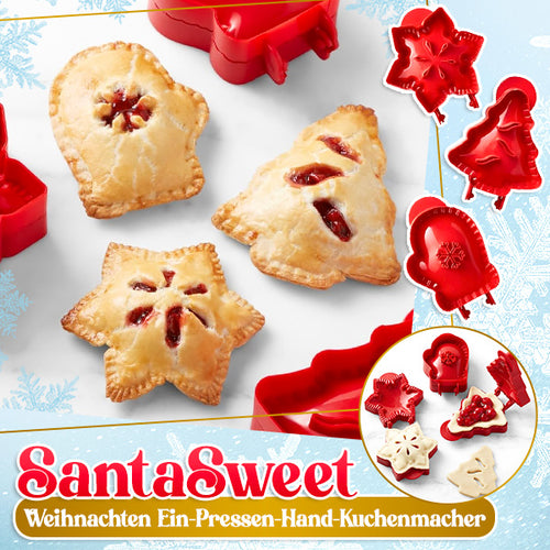 SantaSweet Weihnachts-Hand-Pie-Maker mit Einem Druck