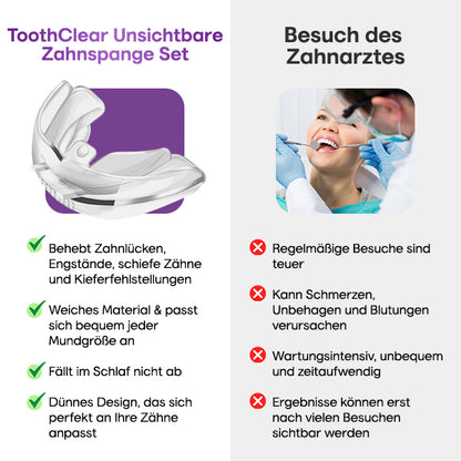 ToothClear Unsichtbare Zahnspange Set